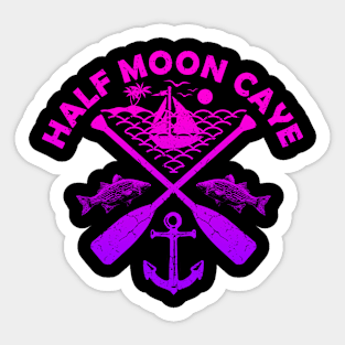 Half Moon Caye Beach, Belize, Boat Paddle Sticker